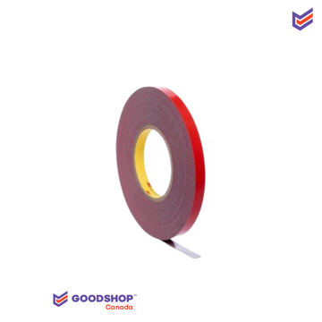 1/2" x 20 yd. Black Acrylic Foam Binding Tape, 0.045" thick